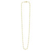 Layering bead necklace in solid 14K yellow gold, view 2