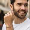 6.10mm cuban bracelet in solid 14K rose gold, view 5