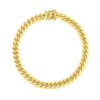 7.10mm cuban bracelet in solid 14K yellow gold