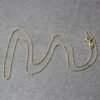 14K Yellow Gold Diamond-Cut Cable Link Chain, 0.87 mm