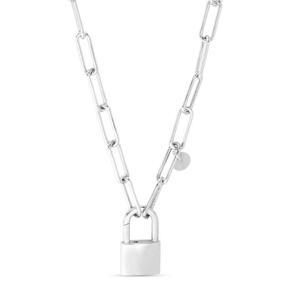 Sterling Silver, Rhodium Plated Necklace 15.5g