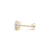 Round lab-grown diamond 3 ct tw in solid 14K yellow gold, view 2