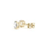 Round lab-grown diamond 3 ct tw in solid 14K yellow gold, view 4