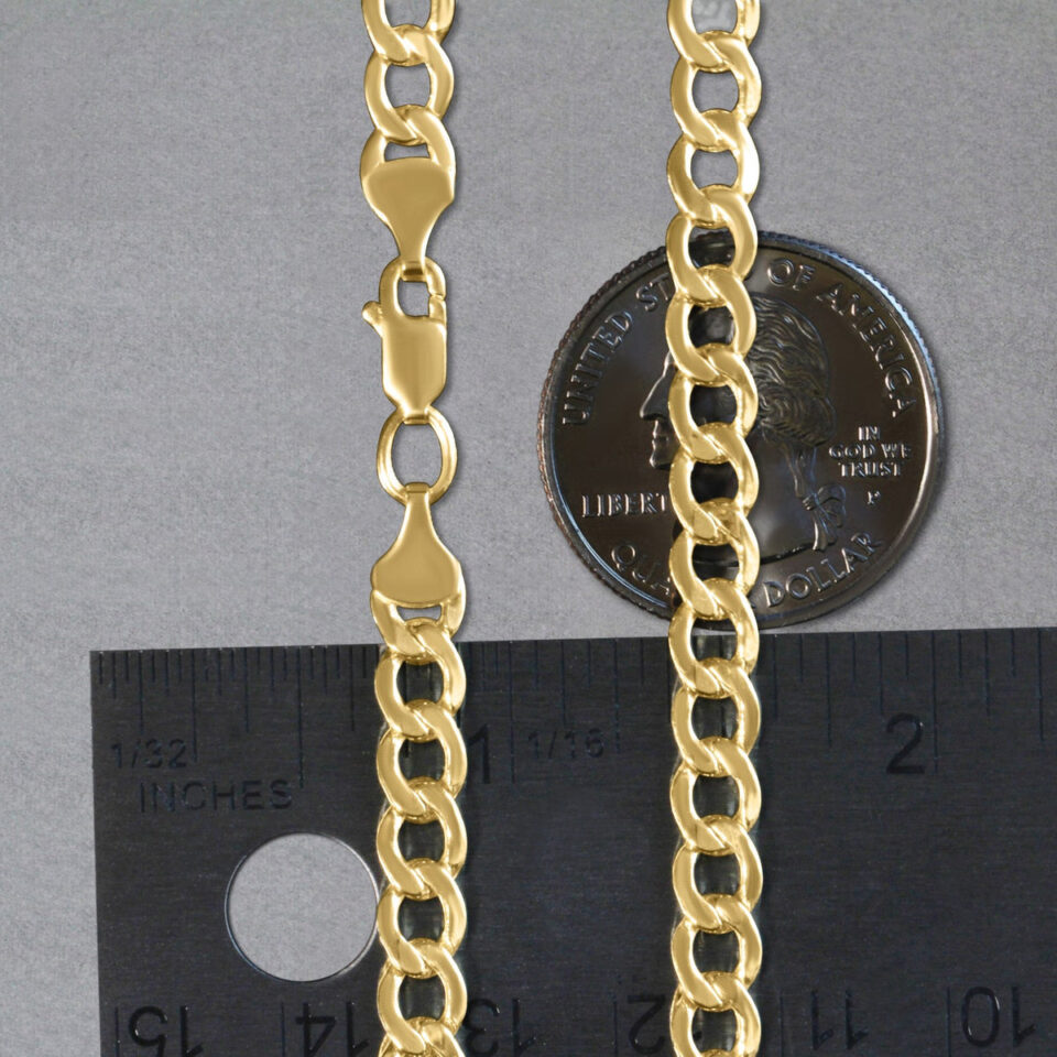 10K Yellow Gold Curb Chain