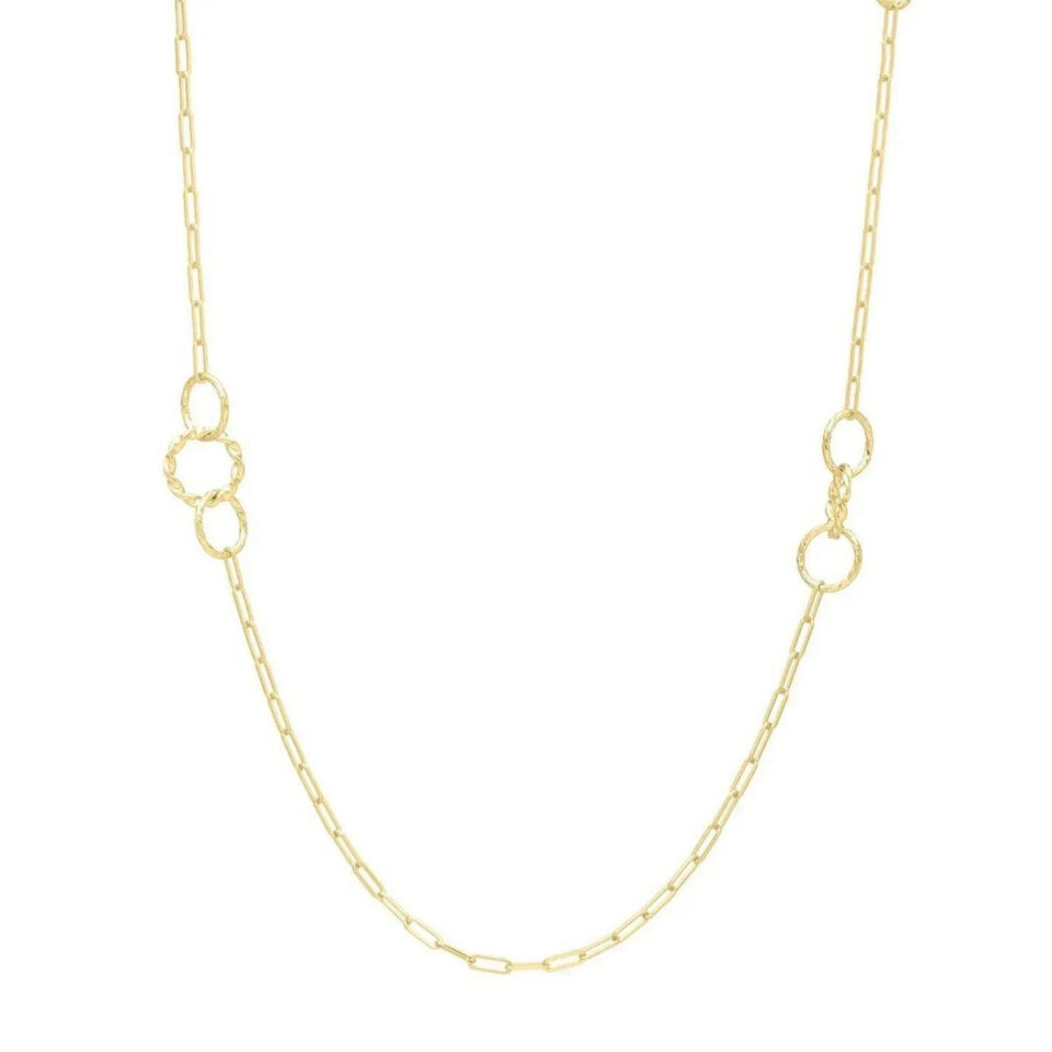 14K Yellow Gold Necklace Twistted