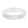 Sterling silver, rhodium plated bracelet 12.00mm