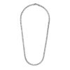 Sterling Silver Round Necklace Gunmetal