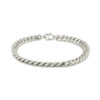 14K White Gold Cuban Bracelet