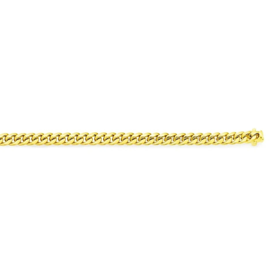 14K Yellow Gold Cuban Bracelet 3.20mm