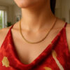 2.70mm franco round chain in solid 14K yellow gold, view 11