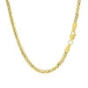 2.70mm franco round chain in solid 14K yellow gold, view 3