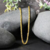 2.70mm franco round chain in solid 14K yellow gold, view 4