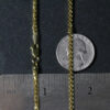 2.70mm franco round chain in solid 14K yellow gold, view 7