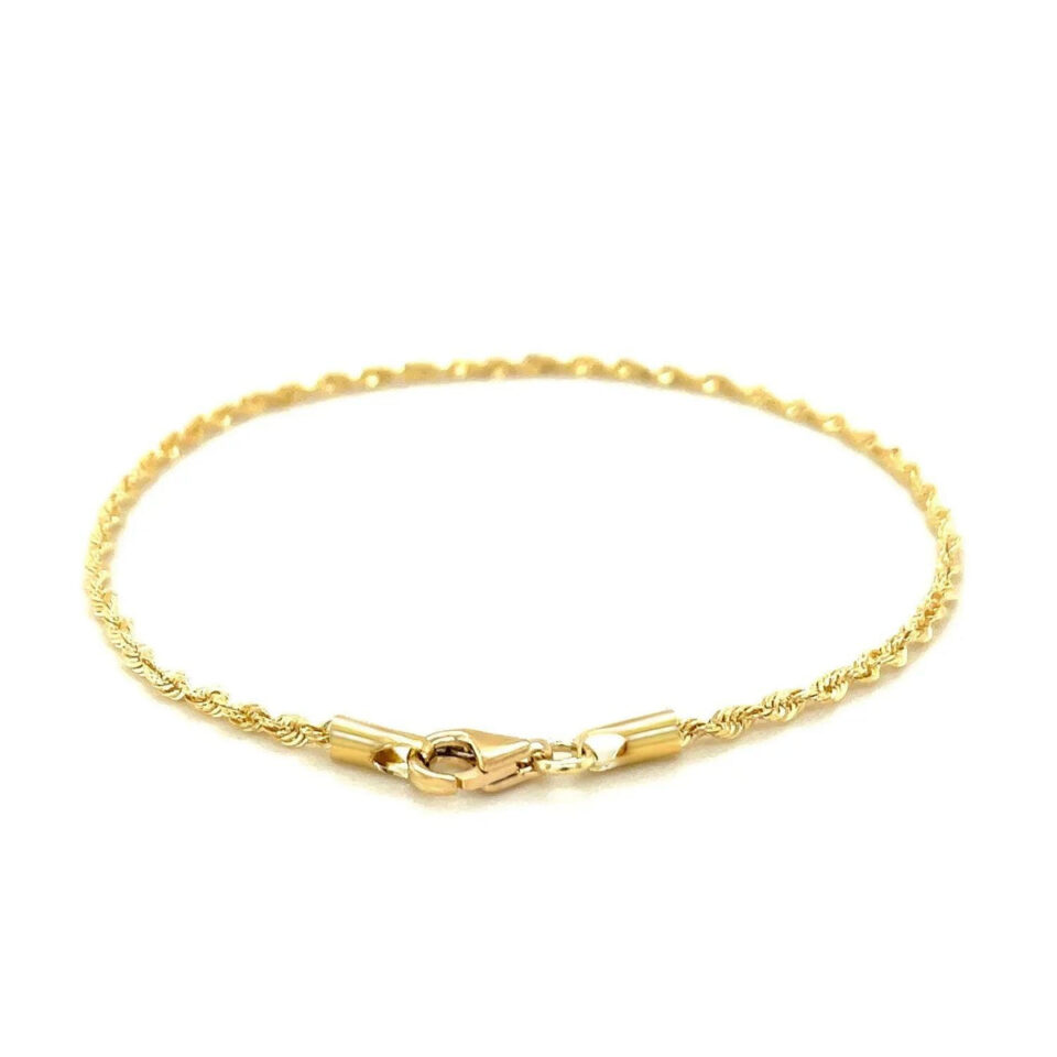 10K Yellow Gold Rope Anklet