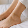 10K Yellow Gold Rope Anklet