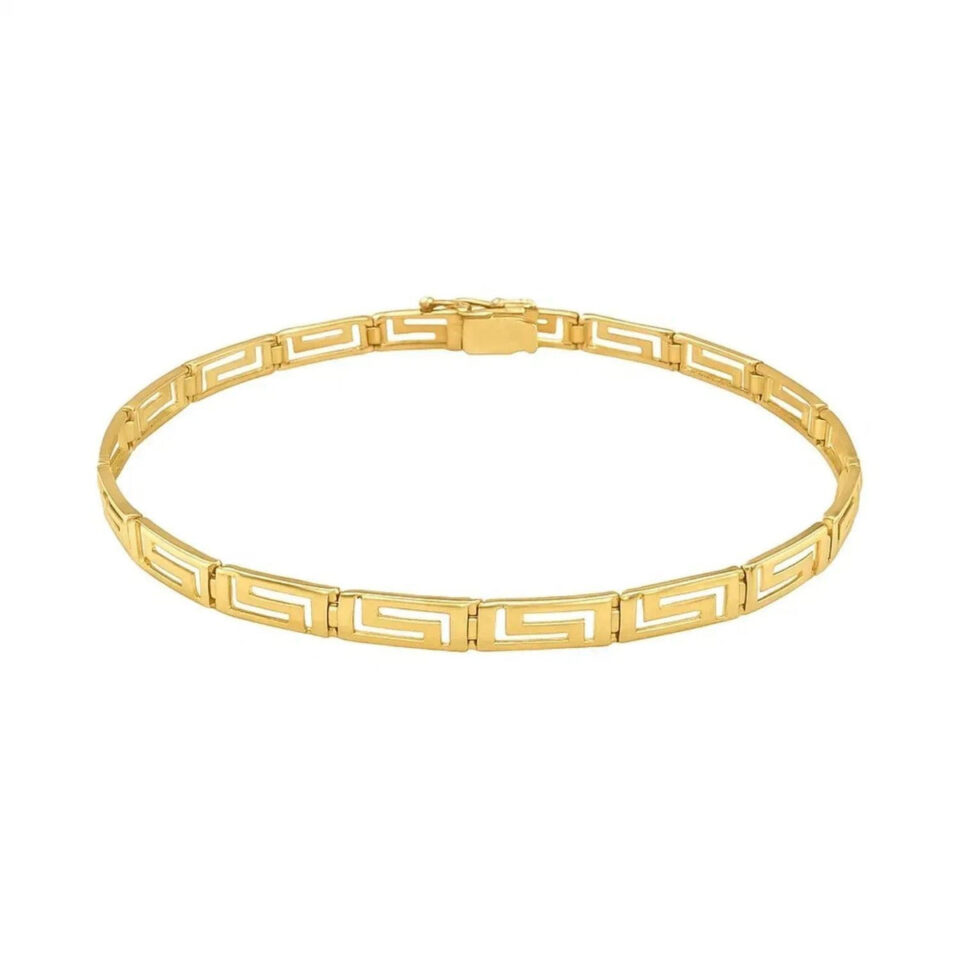 3.30mm bracelet in solid 14K yellow gold, view 3