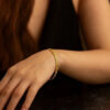 3.30mm bracelet in solid 14K yellow gold, view 5