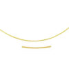14K Yellow Gold Round Necklace Thin