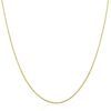 14K Yellow Gold Round Necklace Thin