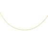 14K Yellow Gold Round Necklace Thin