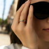 14K Tri-Colour Gold Ring 2.50mm