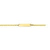 3.30mm curb bracelet in solid 14K yellow gold, view 3