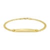 3.30mm curb bracelet in solid 14K yellow gold