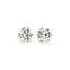 4 ct tw round lab-grown diamond earrings in solid 14K yellow gold