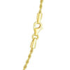1.5 mm light rope chain in solid 14K yellow gold, view 2