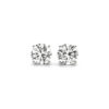 3 ct tw lab-grown diamond round stud earrings in solid 14K white gold