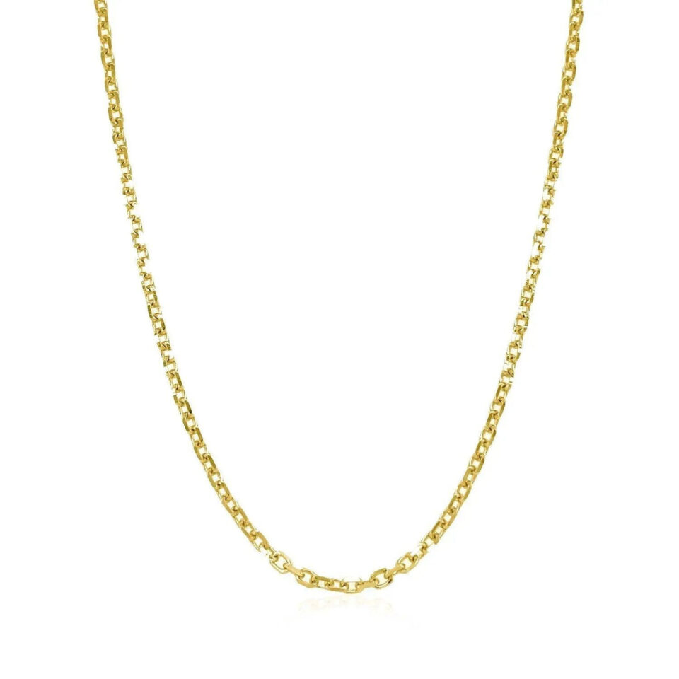 18K Yellow Gold Cable Chain 1.90mm