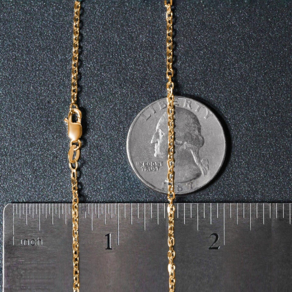18K Yellow Gold Cable Chain 1.90mm