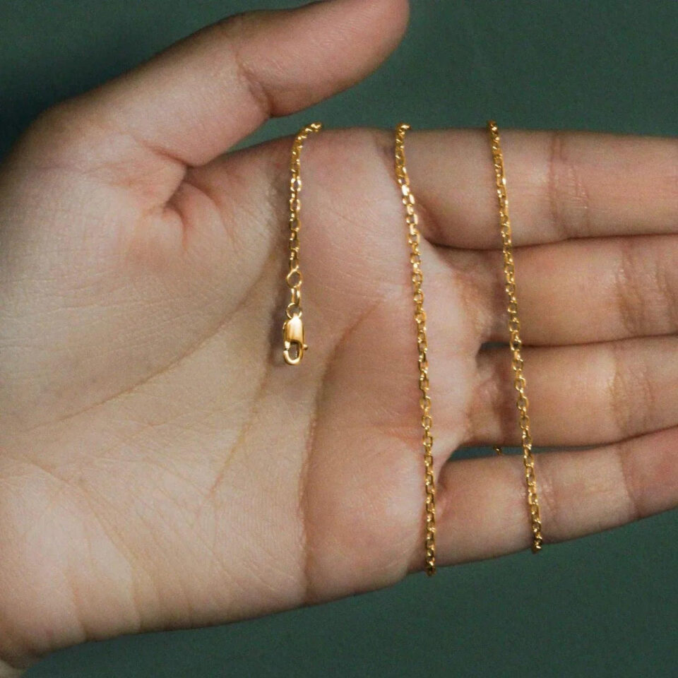 18K Yellow Gold Cable Chain 1.90mm