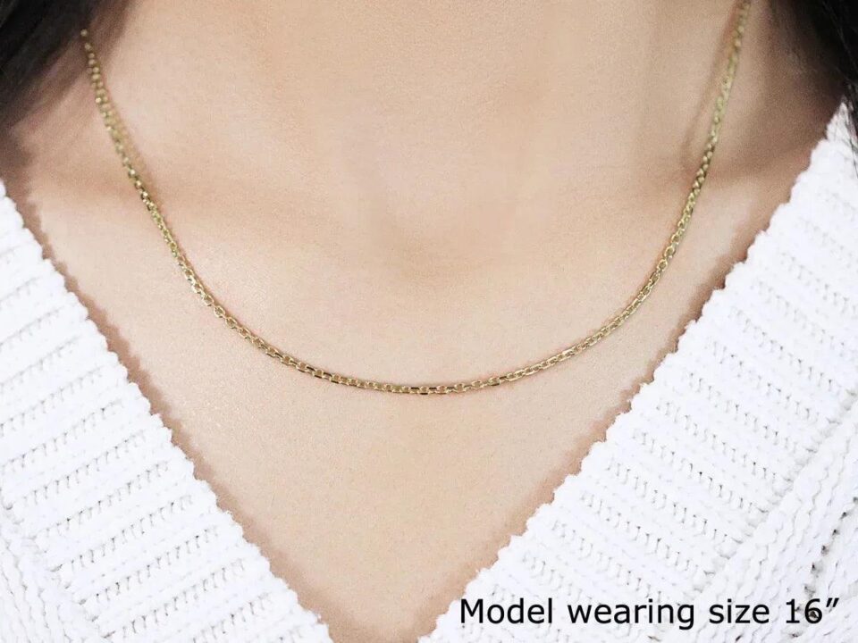 18K Yellow Gold Cable Chain 1.90mm