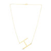 14K Yellow Gold Yours Truly Large Initial H