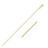 1.4 mm solid diamond-cut rope chain in solid 10K yellow gold, view 2