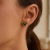 14K Yellow Gold Primavera Malachite Butterfly