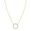 14K Yellow Gold Diamon Oro Circle Necklace