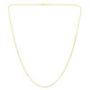 1.3mm cable chain in solid 14K yellow gold, view 3