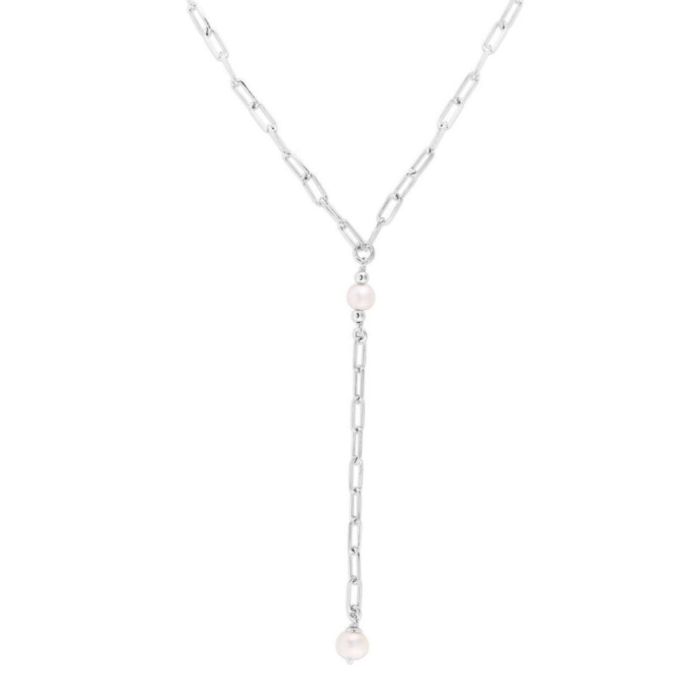 Sterling Silver, Rhodium Plated Necklace 6.8g