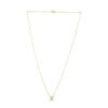 14K Yellow Gold Evil Eye Mother Of Pearl Necklace