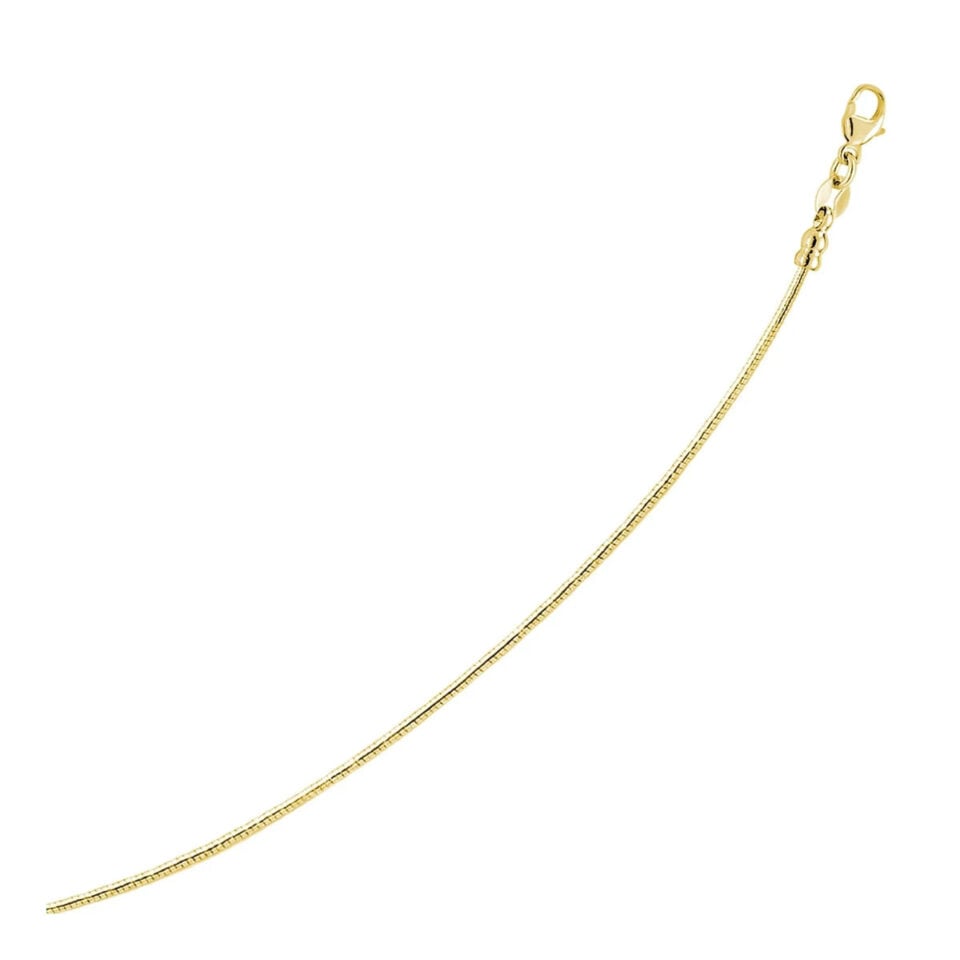 14K Yellow Gold Round Necklace