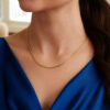 14K Yellow Gold Round Necklace