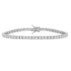 Sterling Silver, Rhodium Plated Tennis Bracelet