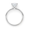 1.50 ct princess lab-grown diamond ring in solid 10K white gold, view 5