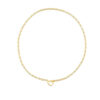 14K Yellow Gold Heart Paperclip Necklace