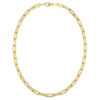 14K Yellow Gold Paperclip Chain 3.50mm