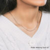 18K White Gold Cable Chain 1.40mm