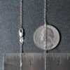 18K White Gold Cable Chain 1.40mm
