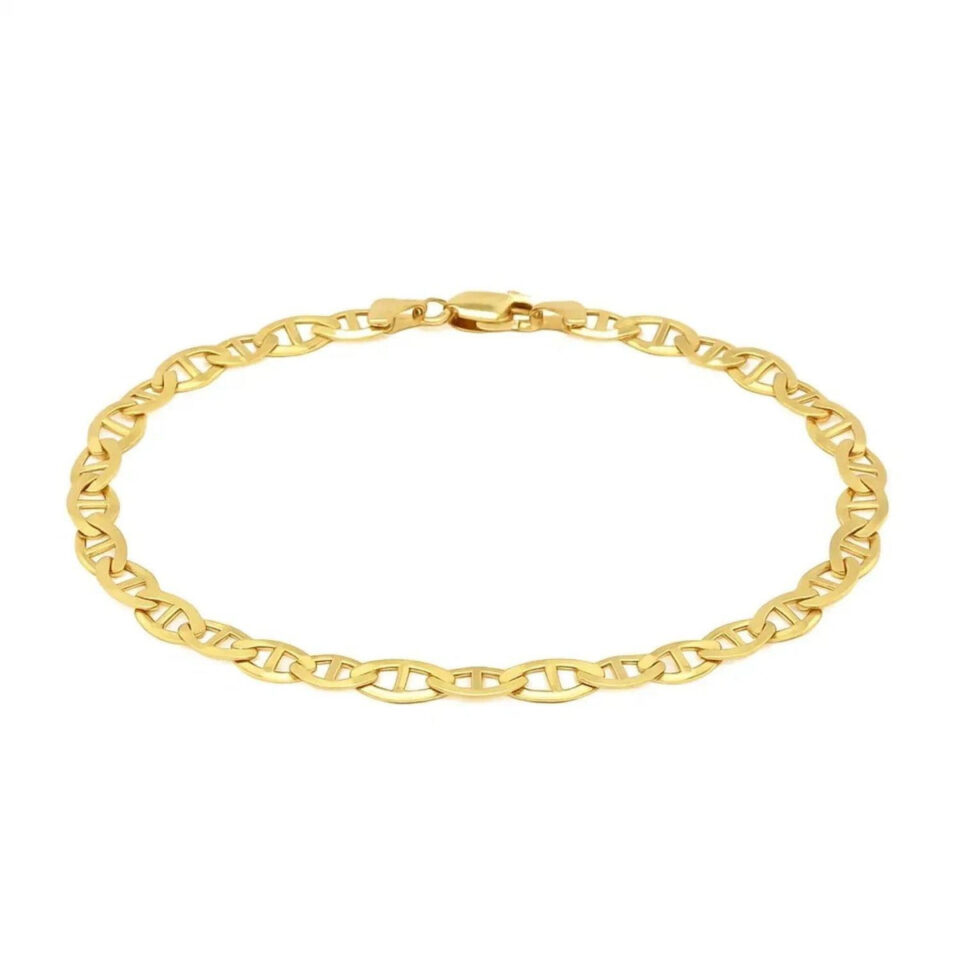 10K Yellow Gold Mariner Bracelet 5.10mm